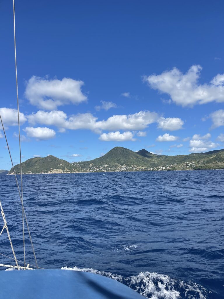 Approaching Martinique aboard Dawn